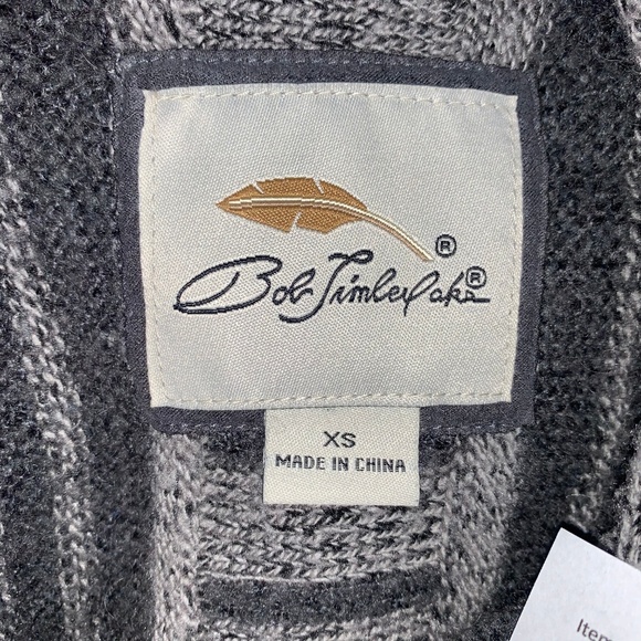 Bob Timberlake Gray Ruana Waterfall Sweater Vest - Picture 7 of 7